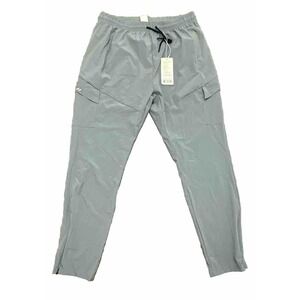 AHA Selected Performance Joggers Men XL Quick Dry Workout Pants Grey